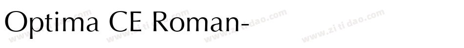 Optima CE Roman字体转换